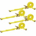 Dc Cargo 2in X 12' E-Track Ratchet Straps, 4PK 212RSEF-4